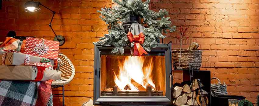 Travis Industries Linear Gas Fireplace Installation in Parma, Ohio