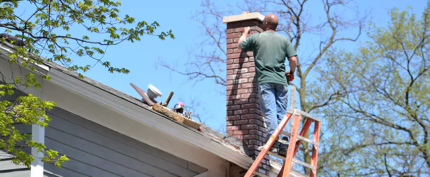 Vinyl and PVC Chimney Flashing Installation in Parma, OH