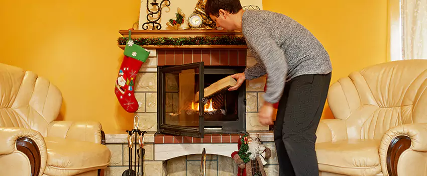 Rusted Metal Fireplace Restoration in Parma, Ohio