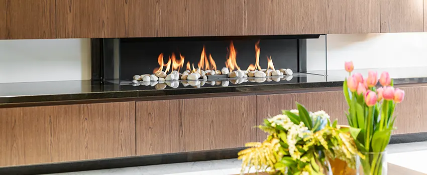 Double-height Fireplace Design Refurbishment in Parma, Ohio